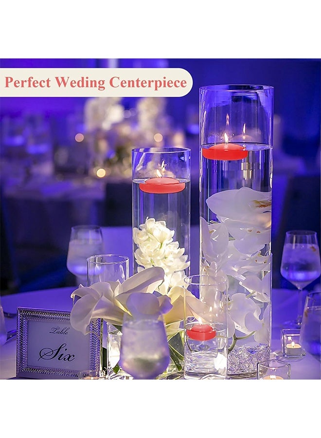 30Pcs Red Floating Candles Centerpieces for Wedding 1.5 Inch Small Unscented Floating Candles Decoration for Valentine's Day Party Wedding Anniversary Holiday Party Gifts Home Pool Decor - Image 4